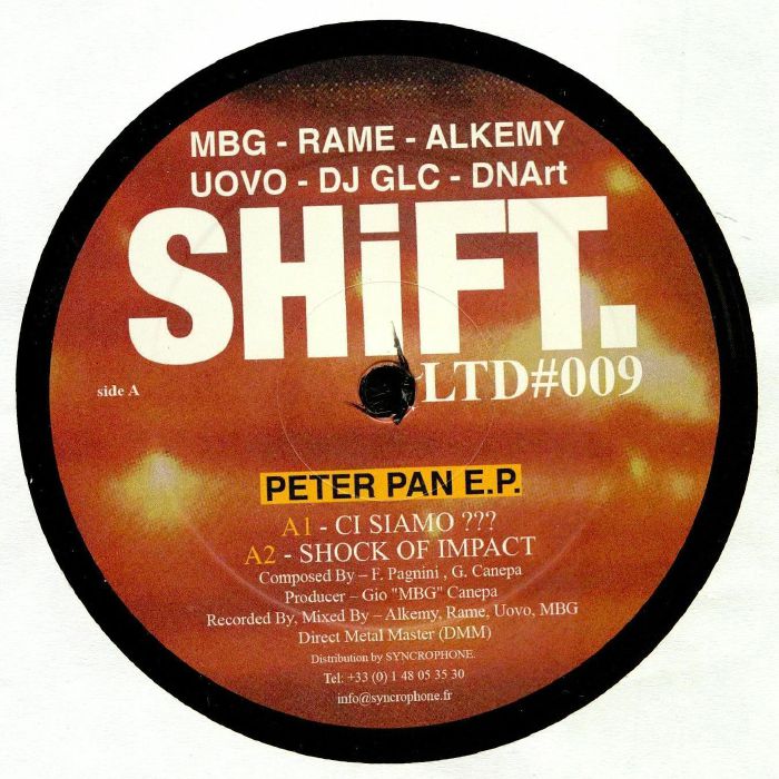 MBG/RAME/ALKEMY/UOVO/DJ GLC/DNART - Peter Pan EP
