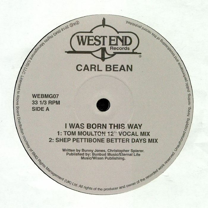 BEAN, Carl - I Was Born This Way (reissue)