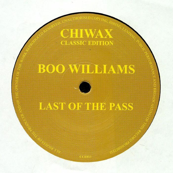BOO WILLIAMS - Last Of The Pass
