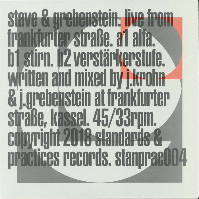 STAVE/GREBENSTEIN - Live From Frankfurter Strasse