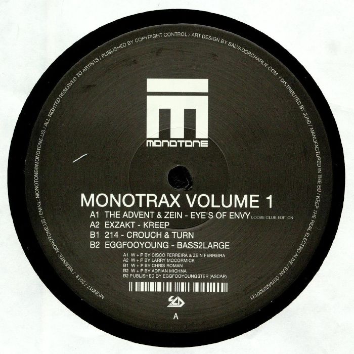 ADVENT, The/EXZAKT/214/EGGFOOYOUNG - MonoTrax Volume 1