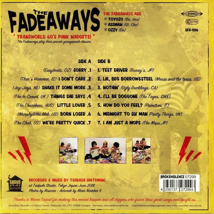 FADEAWAYS, The - Transworld 60s Punk Nuggets!