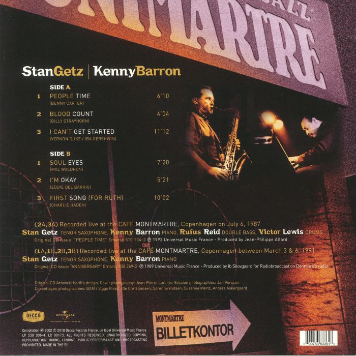 GETZ, Stan - Cafe Montmartre (reissue)