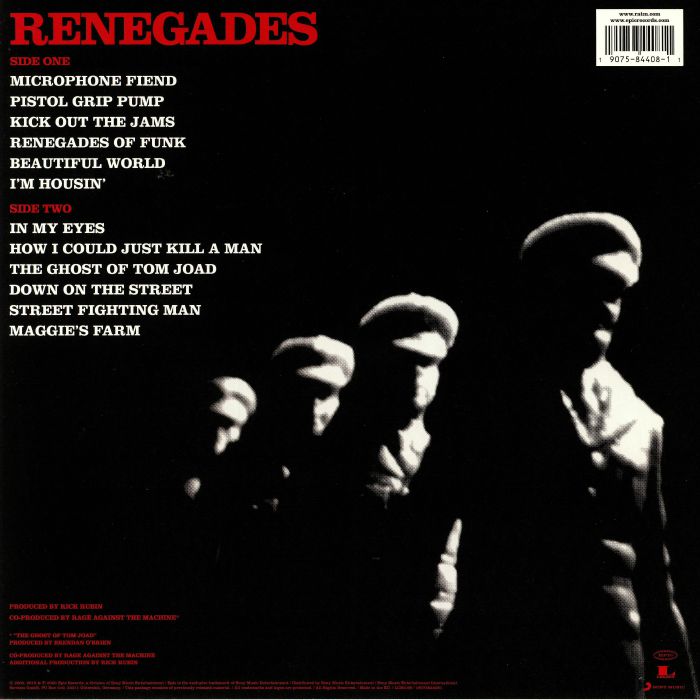RAGE AGAINST THE MACHINE - Renegades (reissue)