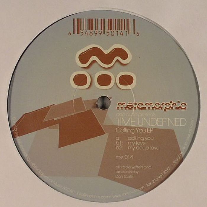 Dan Curtin | Time Undefined – Calling You EP vinyl cover