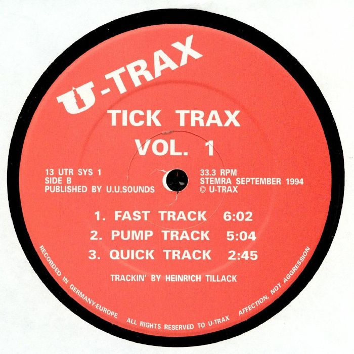 TILLACK, Heinrich - Tick Trax Volume I