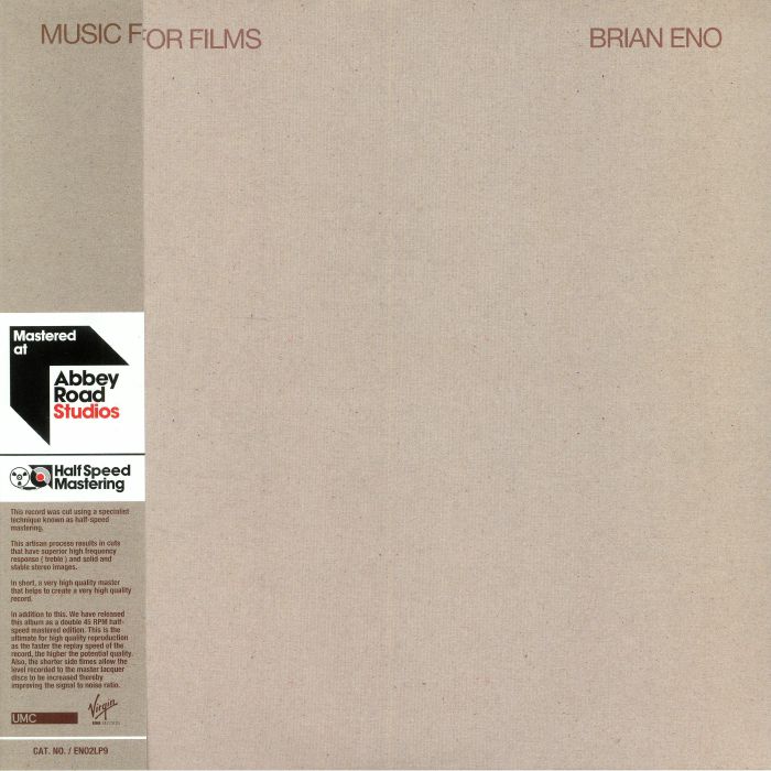 ENO, Brian - Music For Films (half speed remastered)