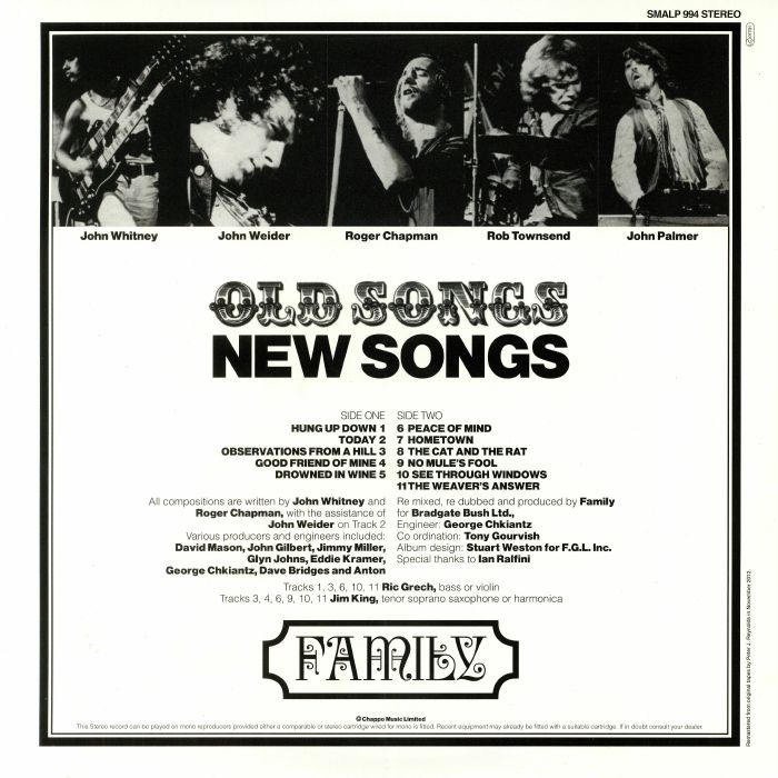 FAMILY - Old Songs New Songs