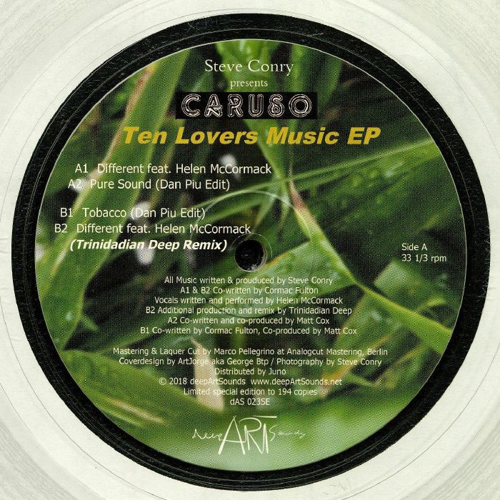 CARUSO - Ten Lovers Music EP (Dan Piu, Trinidadian Deep mixes)