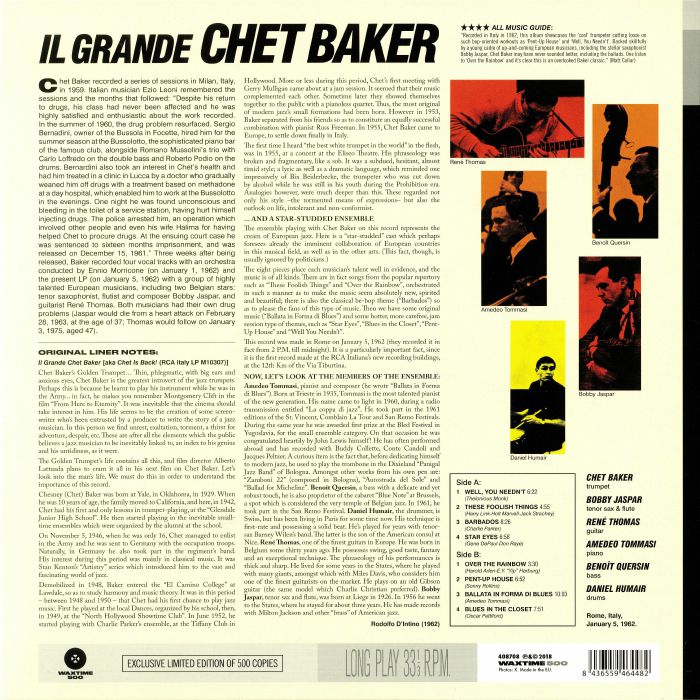 BAKER, Chet - Il Grande (Collector's Edition)