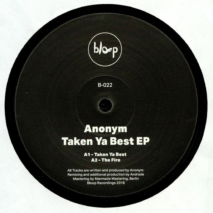 ANONYM - Taken Ya Best EP
