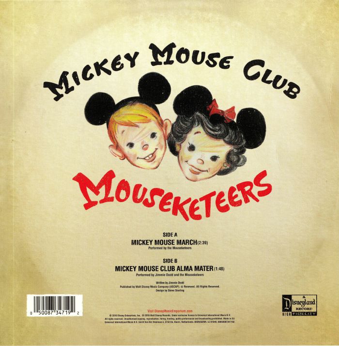 MOUSEKETEERS - Mickey Mouse Club March Vinyl at Juno Records.