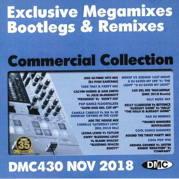 VARIOUS - DMC Commercial Collection November 2018: Exclusive Megamixes Bootlegs & Remixes (Strictly DJ Only)