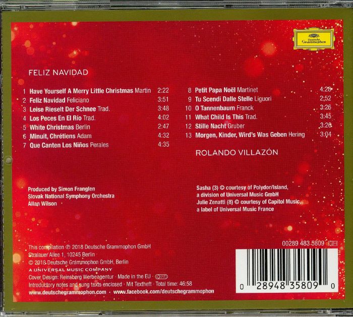 VILLAZON, Rolando - Feliz Navidad