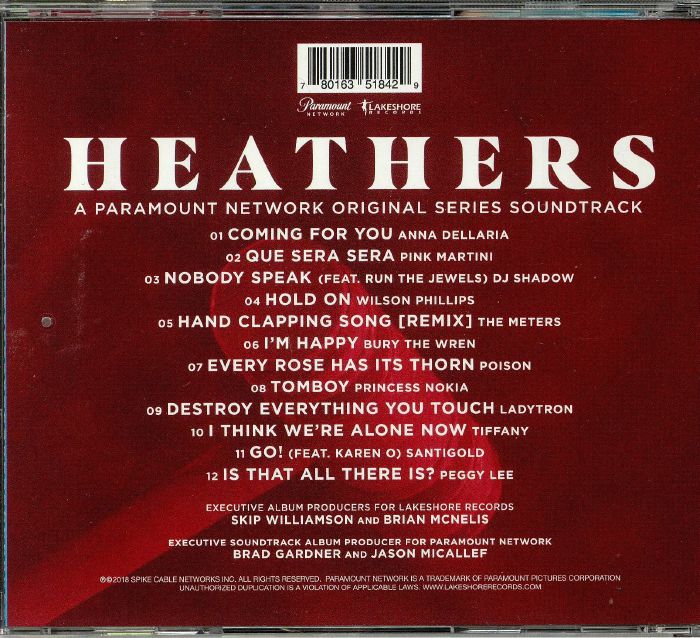 VARIOUS Heathers (Soundtrack) CD at Juno Records.