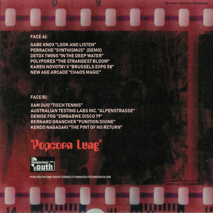 VARIOUS - Popcorn Lung: A Polytechnic Youth Collection