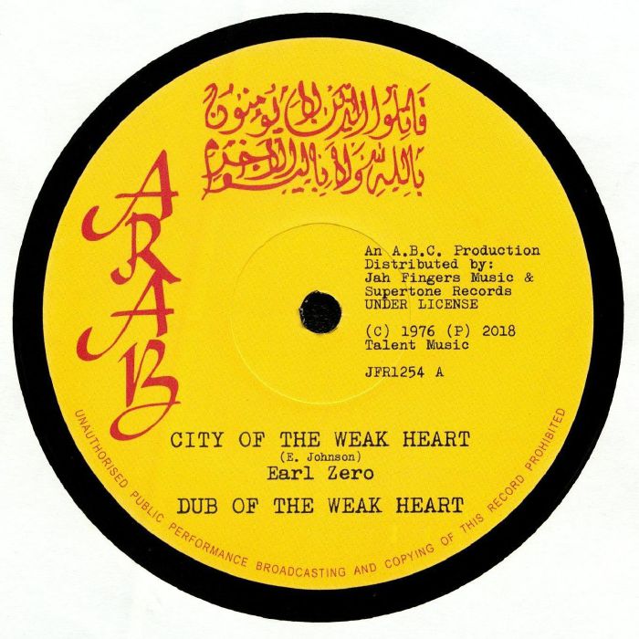 EARL ZERO - City Of The Weak Heart