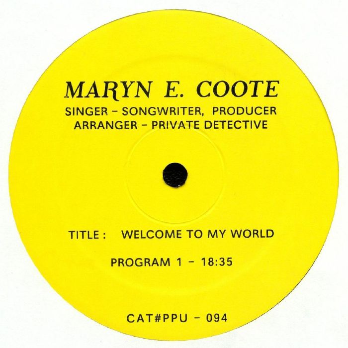 COOTE, Maryn E - Welcome To My World