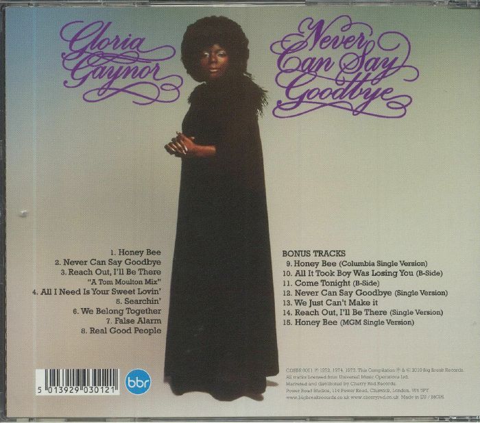 Gloria Gaynor Never Can Say Goodbye Expanded Edition Remastered