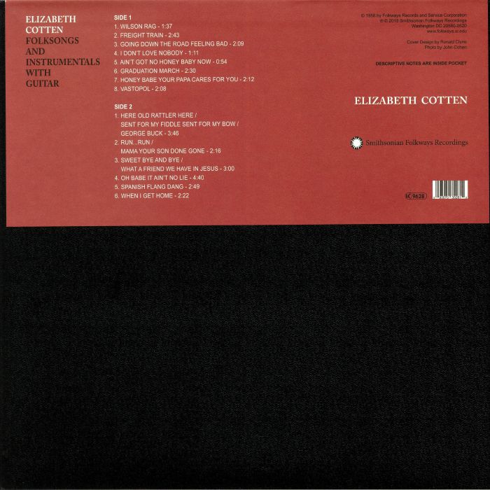 COTTEN, Elizabeth - Folksongs & Instrumentals With Guitar