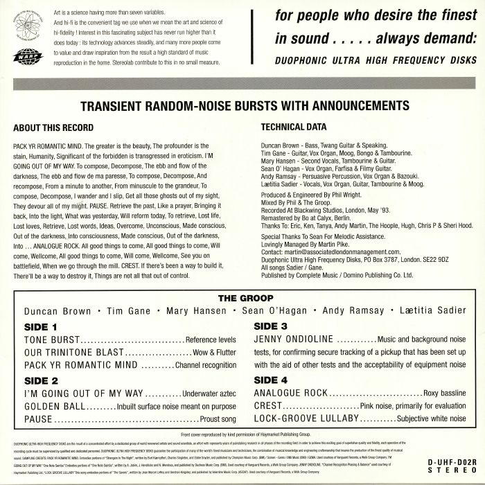 STEREOLAB - Transient Random: Noise Bursts With Announcements (Expanded Edition) (remastered)