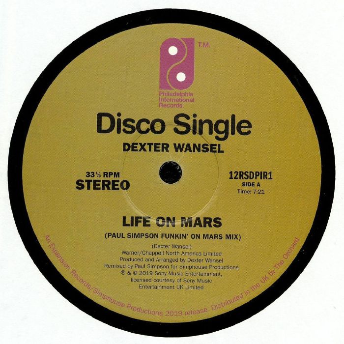 WANSEL, Dexter - Life On Mars (Record Store Day 2019)