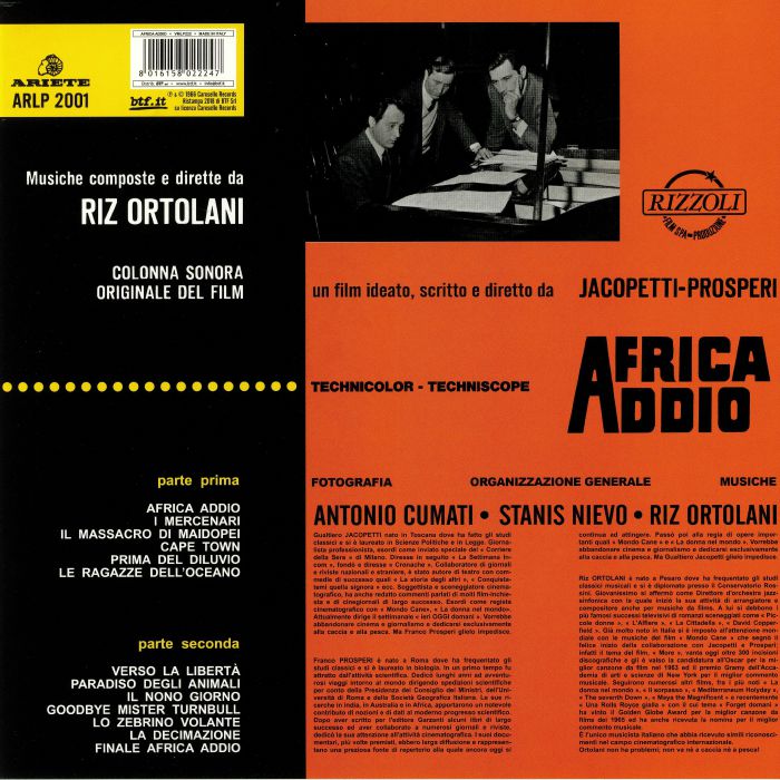 Riz ORTOLANI - Africa Addio (Soundtrack) (Record Store Day 2019) Vinyl ...