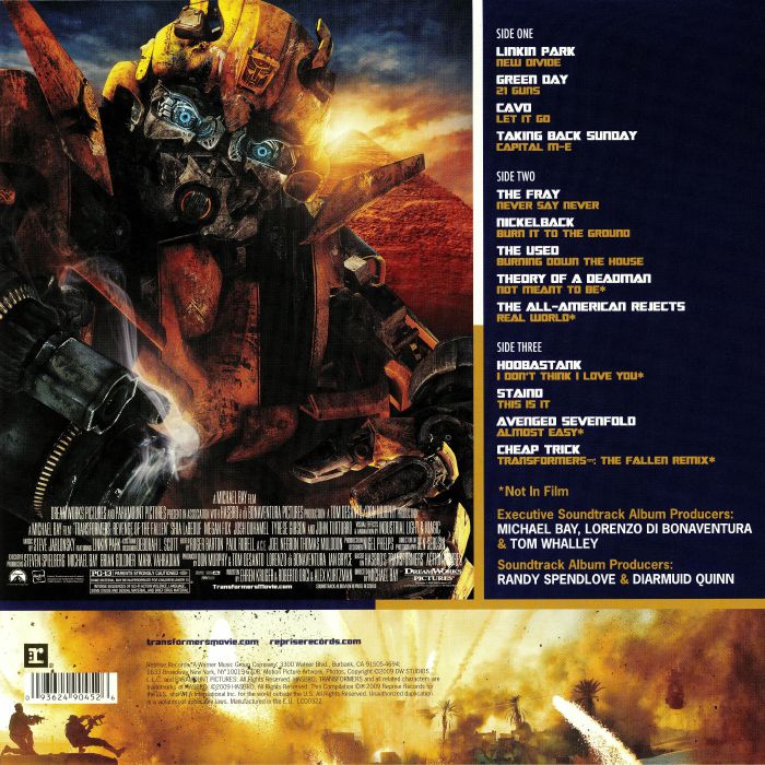 transformers revenge of the fallen game soundtrack download