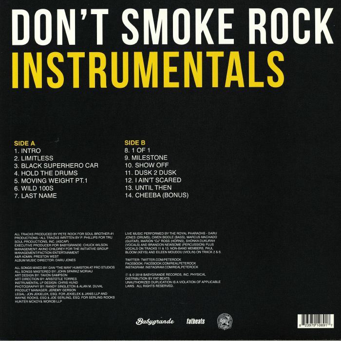 don"t smoke rock instrumentals