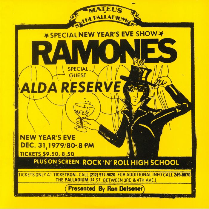 RAMONES - Live At The Palladium New York NY 12/31/79 (Record Store Day 2019)