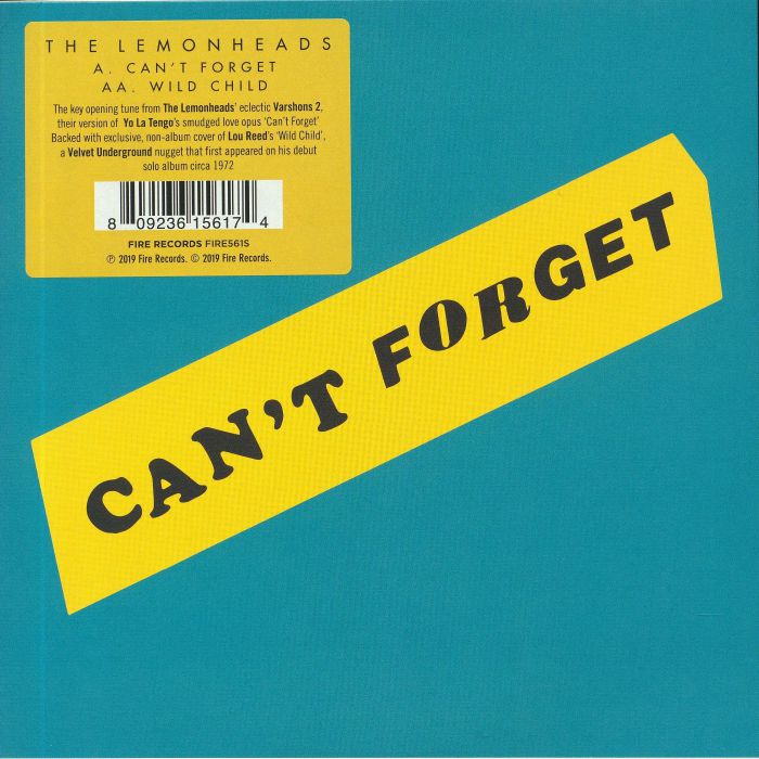 LEMONHEADS, The - Can't Forget (Record Store Day 2019)