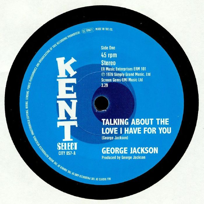 JACKSON, George - Talking About The Love I Have For You