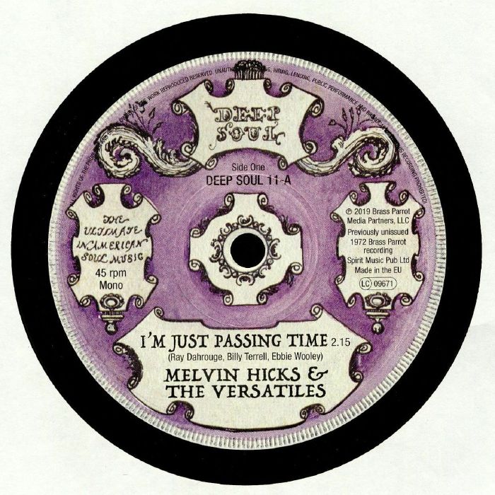 HICKS, Melvin & THE VERSATILES/THE LYRICS - I'm Just Passing Time