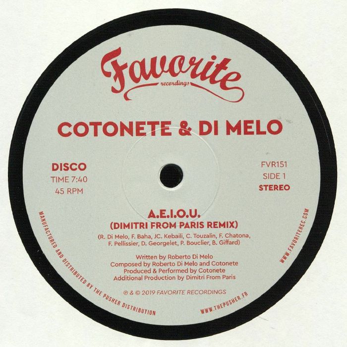 COTONETE/DI MELO - AEIOU