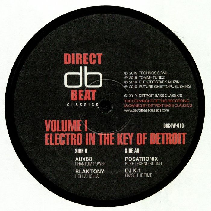 AUX 88/BLAK TONY/POSATRONIX/DJ K 1 - Electro In The Key Of Detroit Vol 1