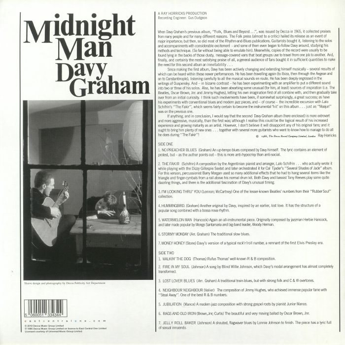 GRAHAM, Davy - Midnight Man (remastered)
