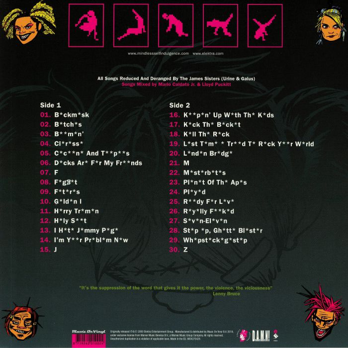 MINDLESS SELF INDULGENCE - Frankenstein Girls Will Seem Strangely Sexy