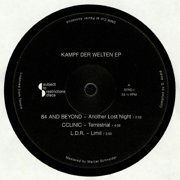 84 & BEYOND/CCLINIC/LDR/BM CINELLI/NEU VERBOTEN/486SX - Kampf Der Welten EP