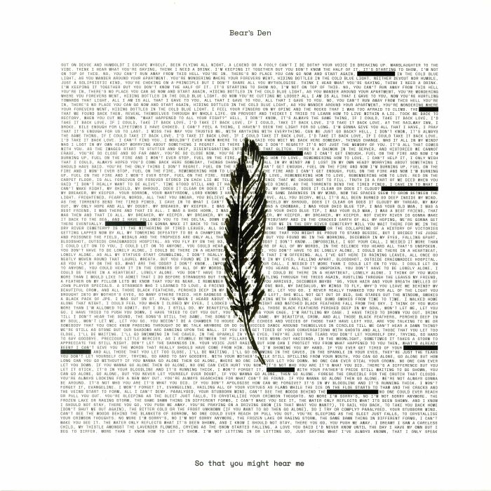 Image result for bear's den so that you album cover art"
