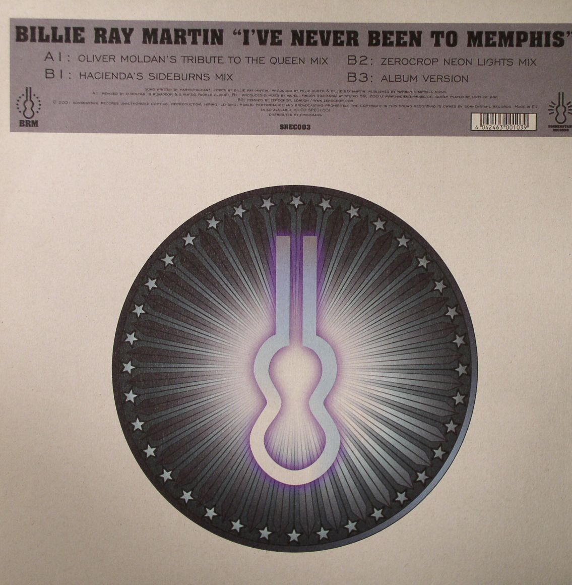 MARTIN, Billie Ray - I've Never Been To Memphis