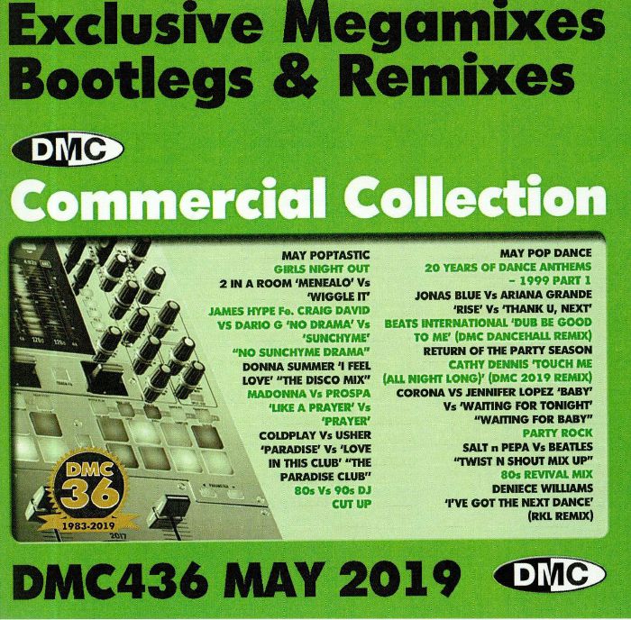 VARIOUS - DMC Commercial Collection May 2019: Exclusive Megamixes Bootlegs & Remixes (Strictly DJ Only)