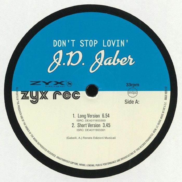 JD JABER - Don't Stop Lovin'