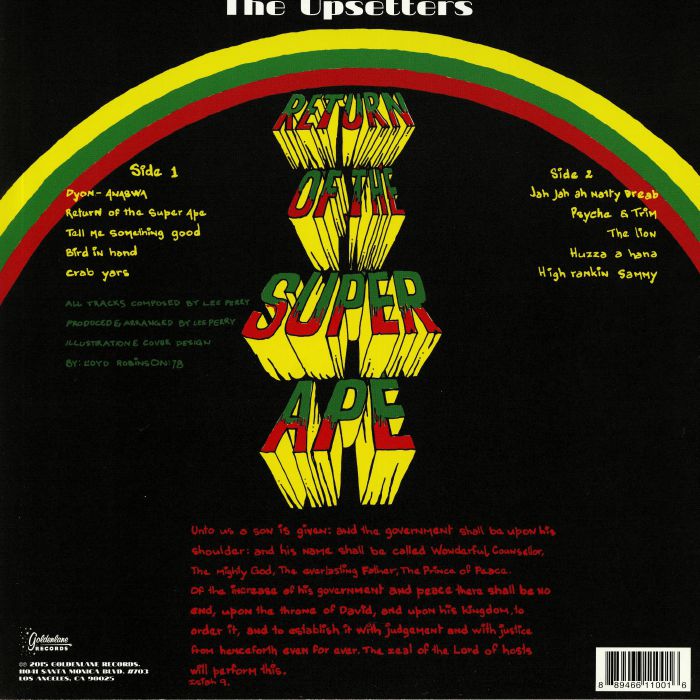 Lee Scratch PERRY/THE UPSETTERS - Return Of The Super Ape レコード