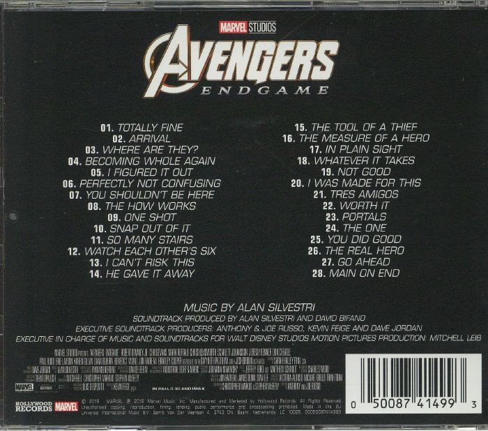 Alan SILVESTRI - Avengers: Endgame (Soundtrack) CD at Juno Records.