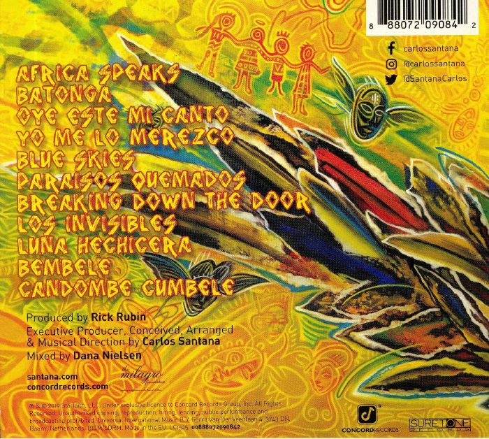 SANTANA - Africa Speaks CD at Juno Records.