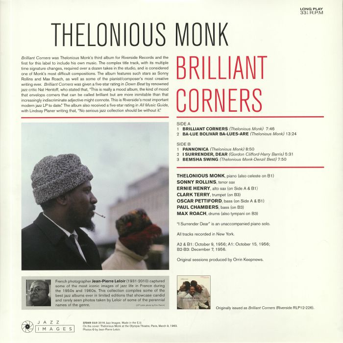 Thelonious Monk Brilliant Corners Vinyl At Juno Records Monk Thelonious Brilliant Corners
