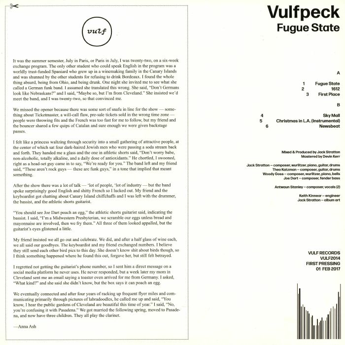 VULFPECK - Fugue State