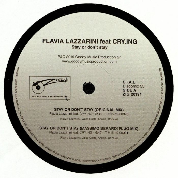 LAZZARINI, Flavia feat CRY ING - Stay Or Don't Stay