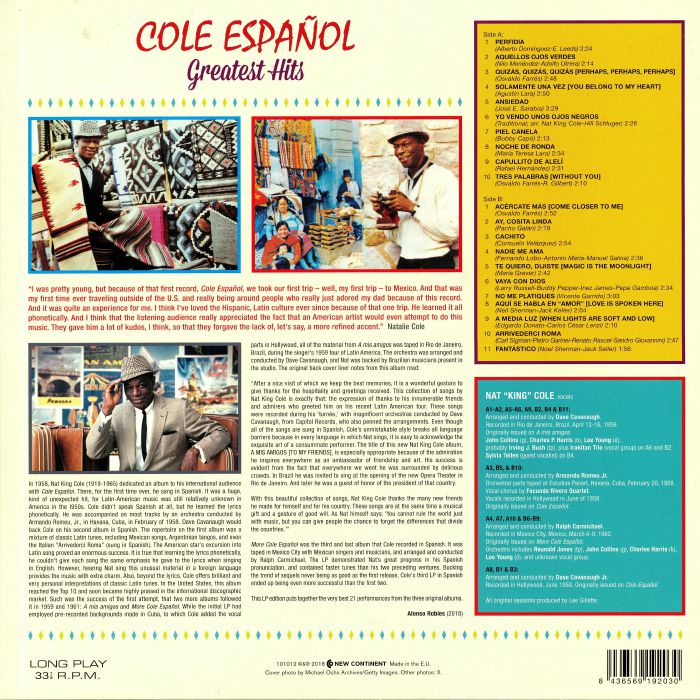 COLE, Nat King - Cole Espanol: Greatest Hits