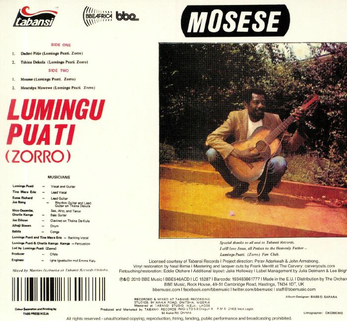PUATI, Lumingu aka ZORRO - Mosese